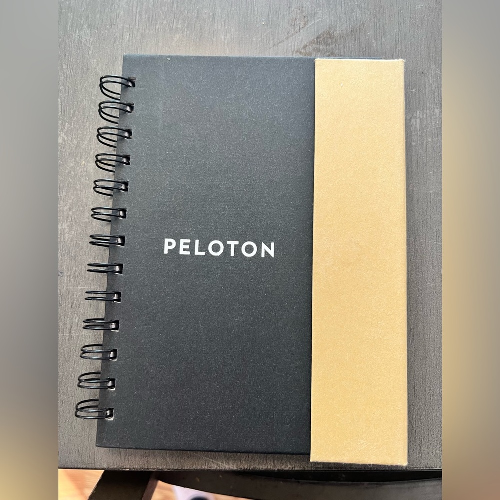 Peloton notepad and sticky notes